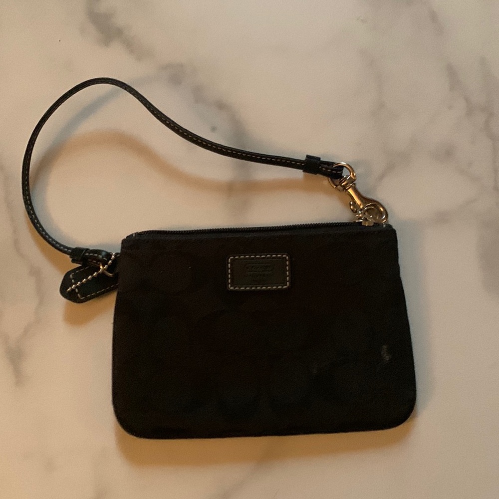Coach wristlet. Black. Like new!